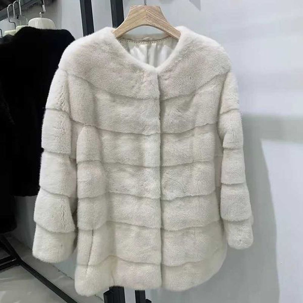 womens fur faux fur winter lady fashion real mink fur
