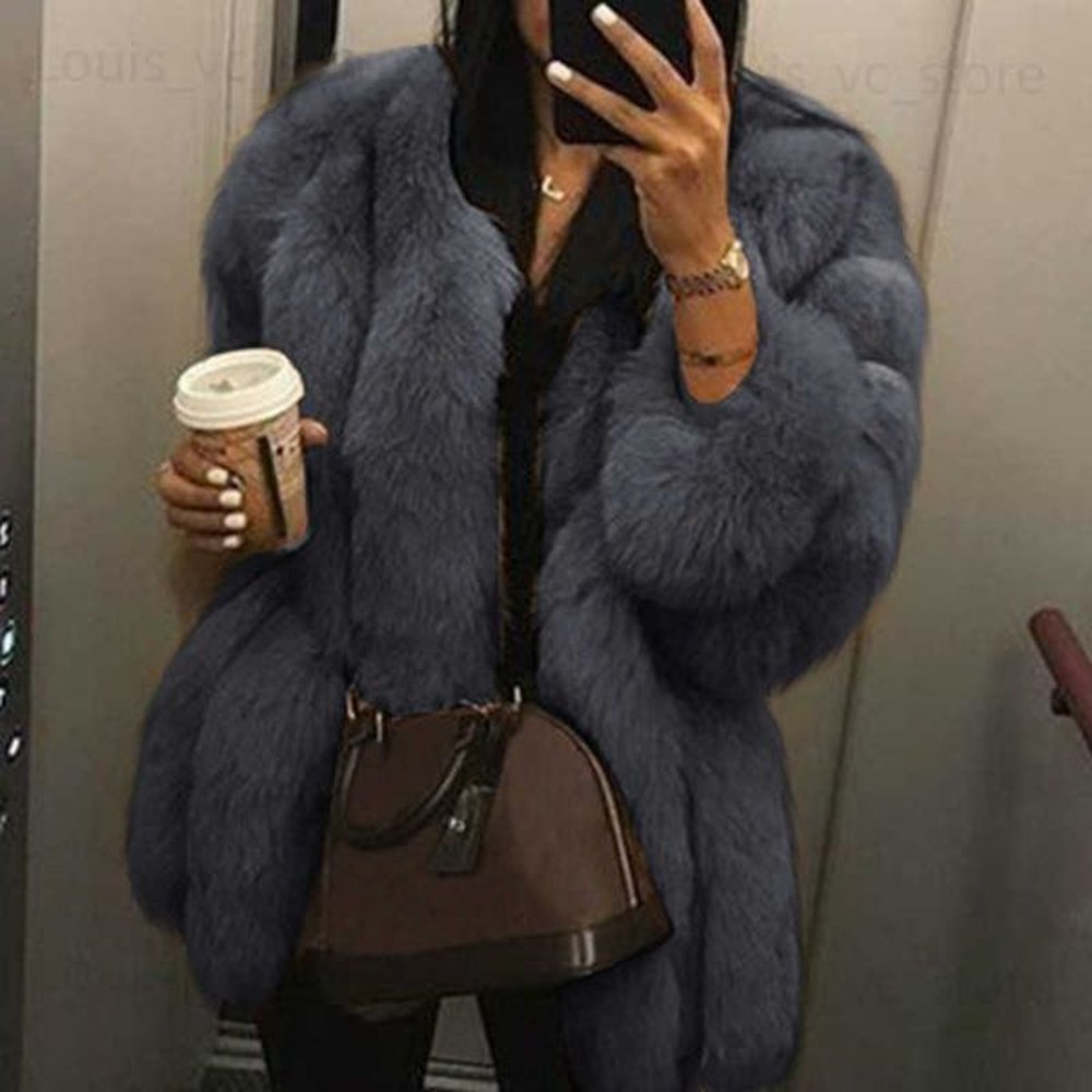 womens fur faux fur women winter fall fashion faux fur