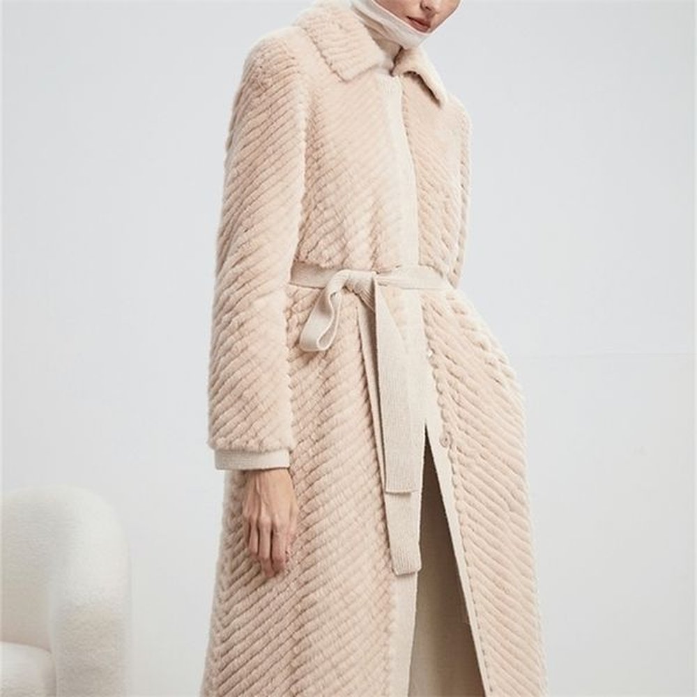 womens fur faux hdhohr high quality natural mink coat women