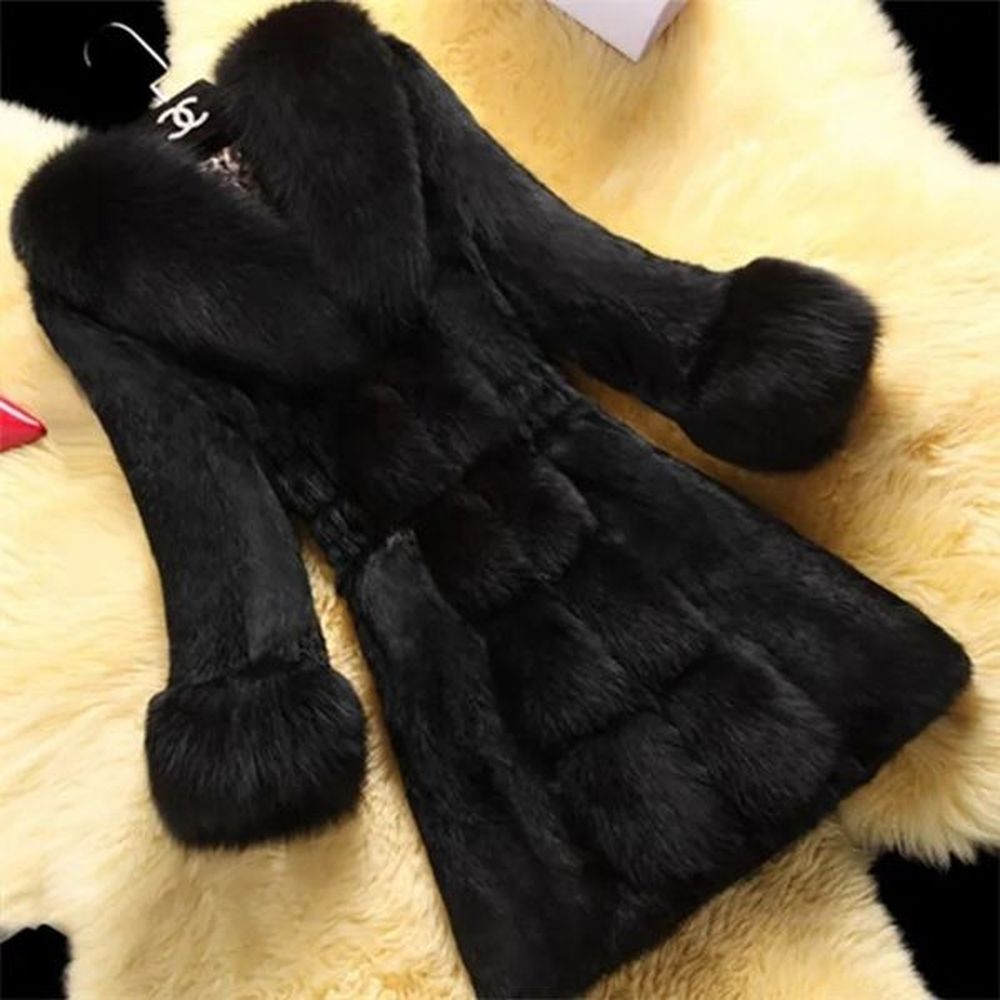 womens fur faux windbreaker women plush coats winter warm clothing