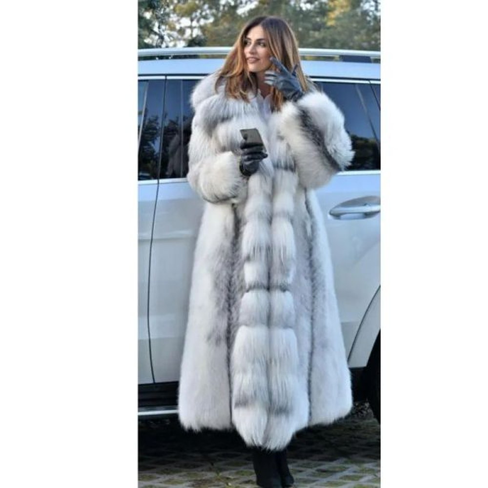 womens fur faux women coat winterf fashion warm xlong plus