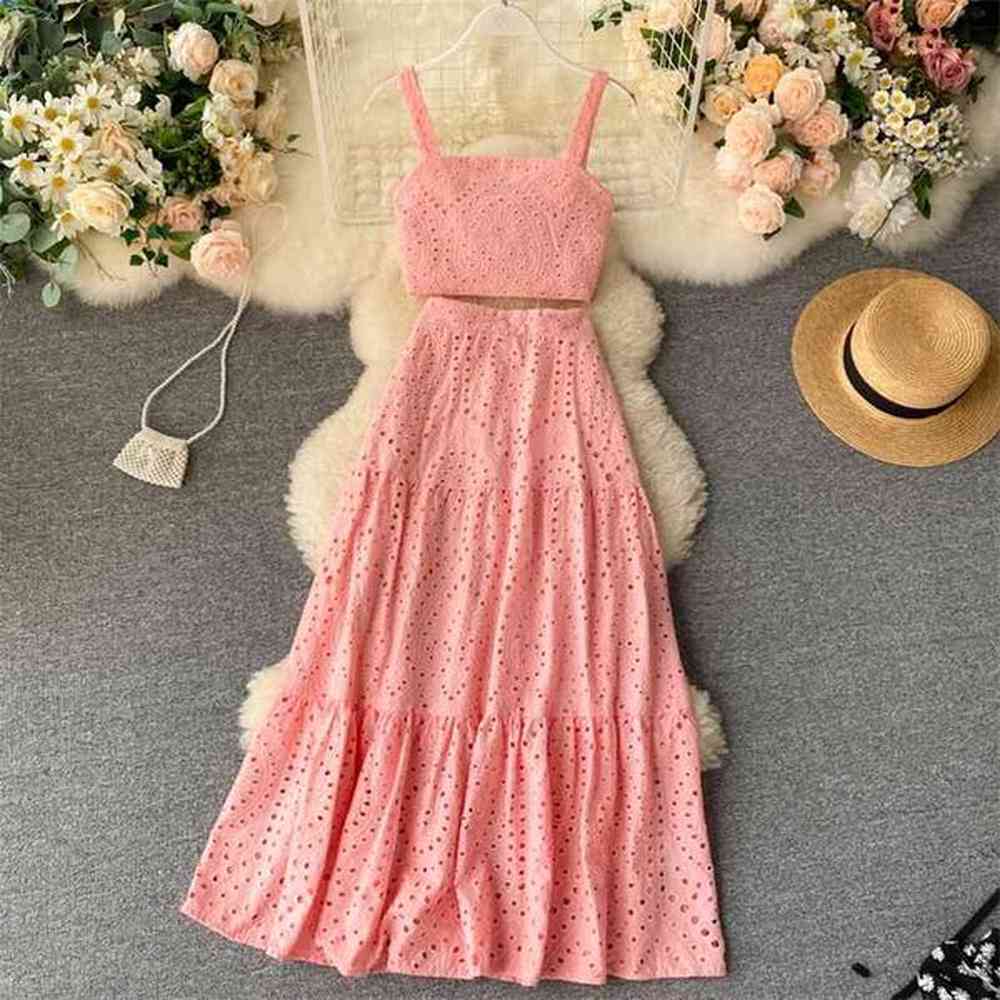 womens holiday style suit sets summer short high waist camisole