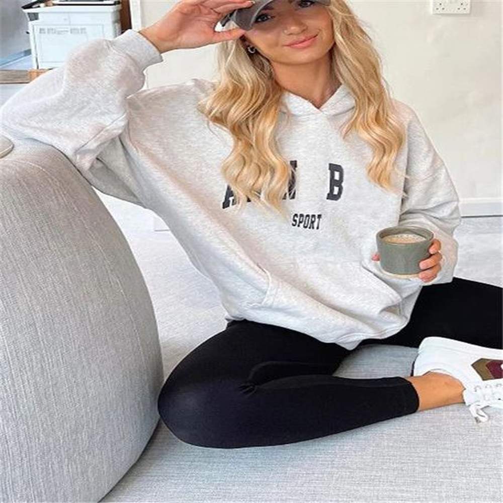 womens hoodies letter sport women cotton hoodie casual winter autumn