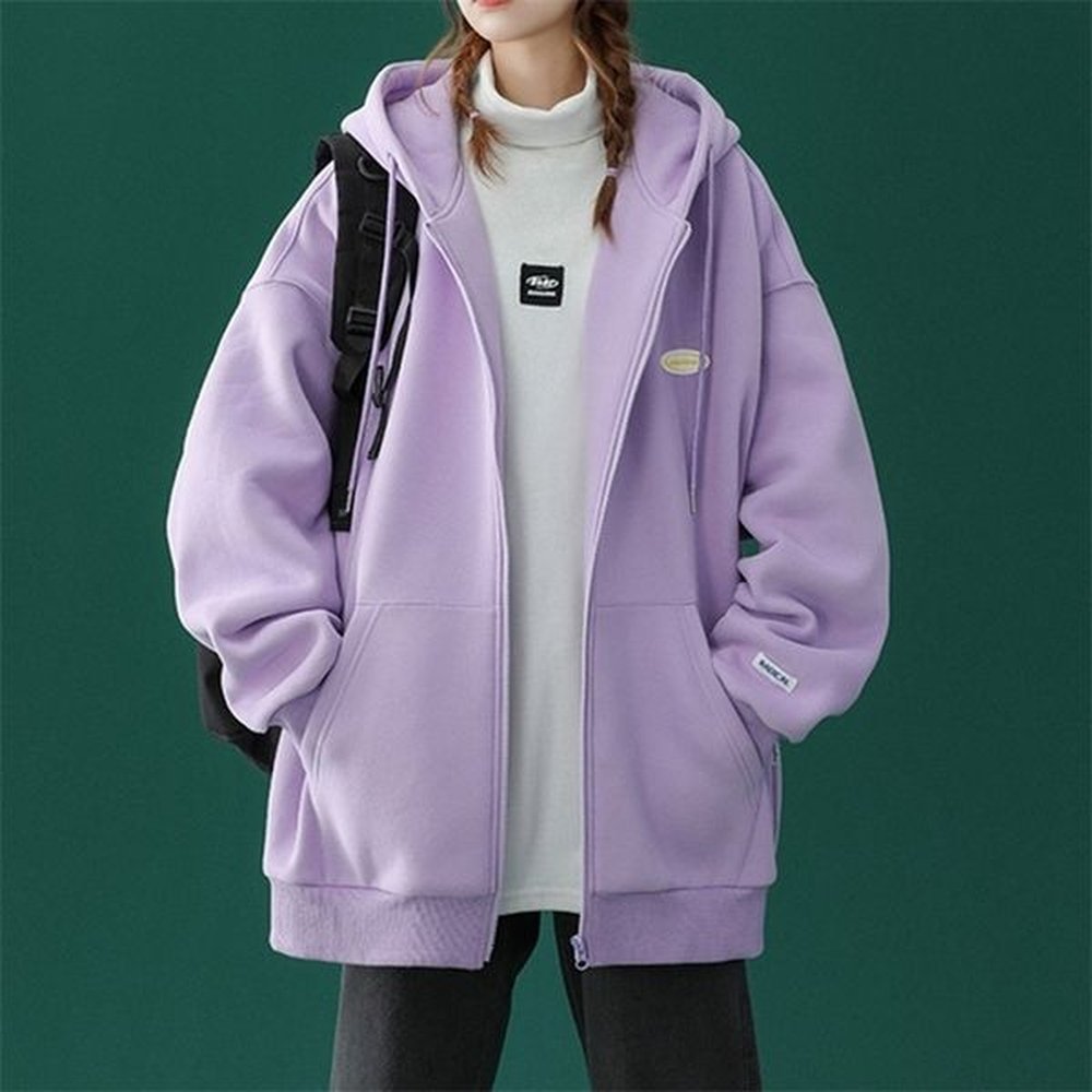 womens hoodies sweatshirts legible spring autumn casual female zip up