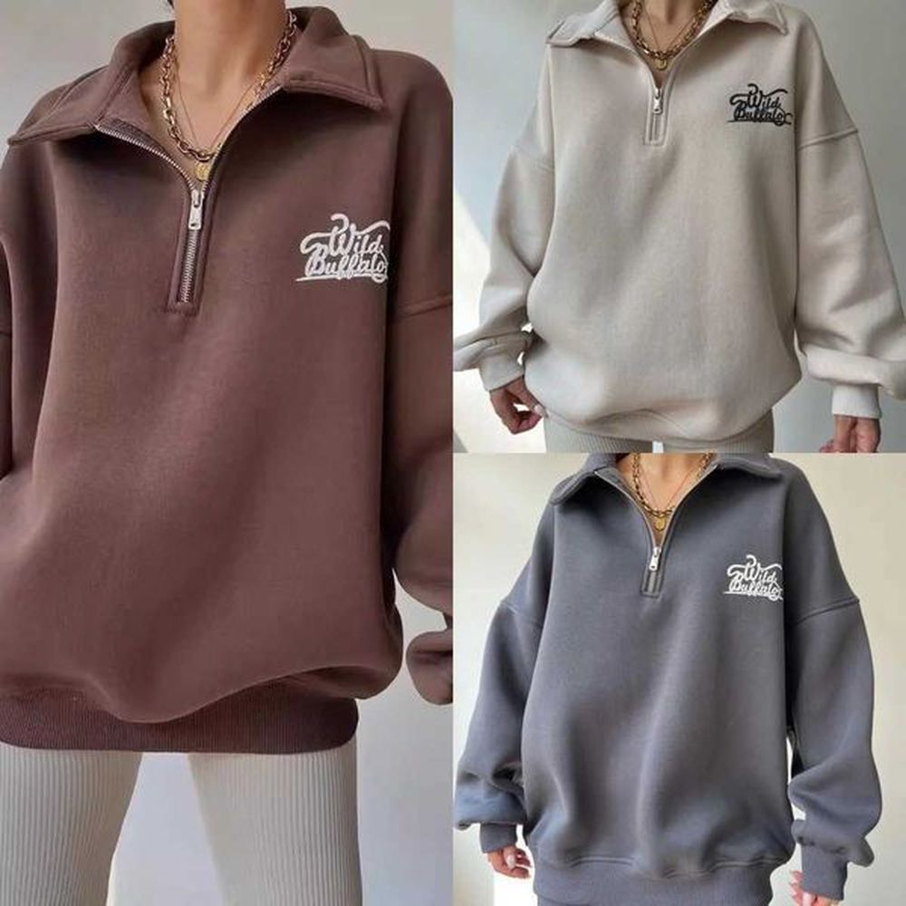 womens hoodies sweatshirts letter graphic print sweatshirt women turndown collar