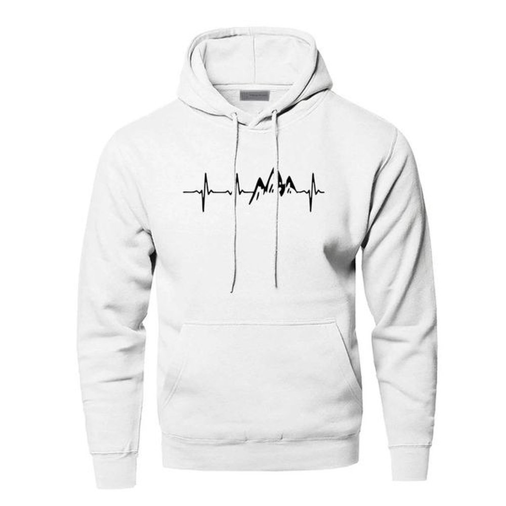 womens hoodies sweatshirts mens mountain heart printed hoodie spring and
