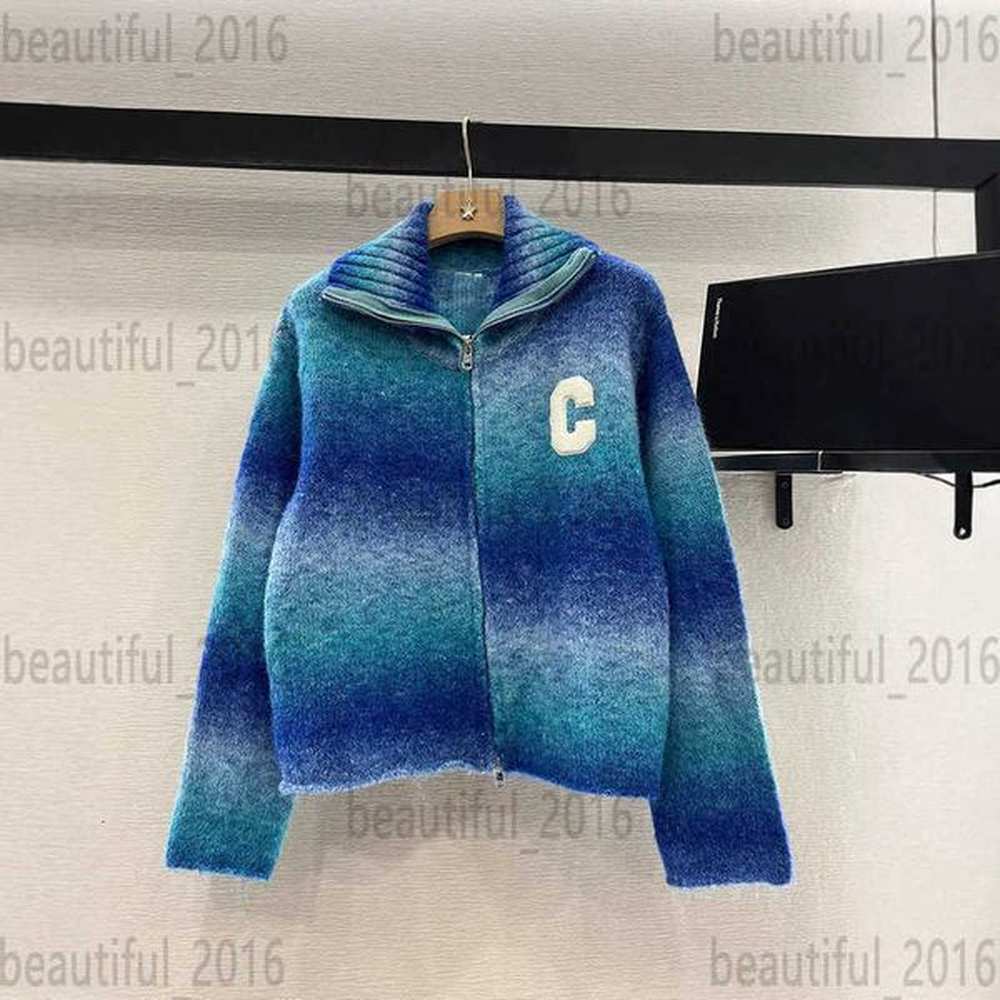 womens jackets designer autumnwinter new double zipper letter logo long