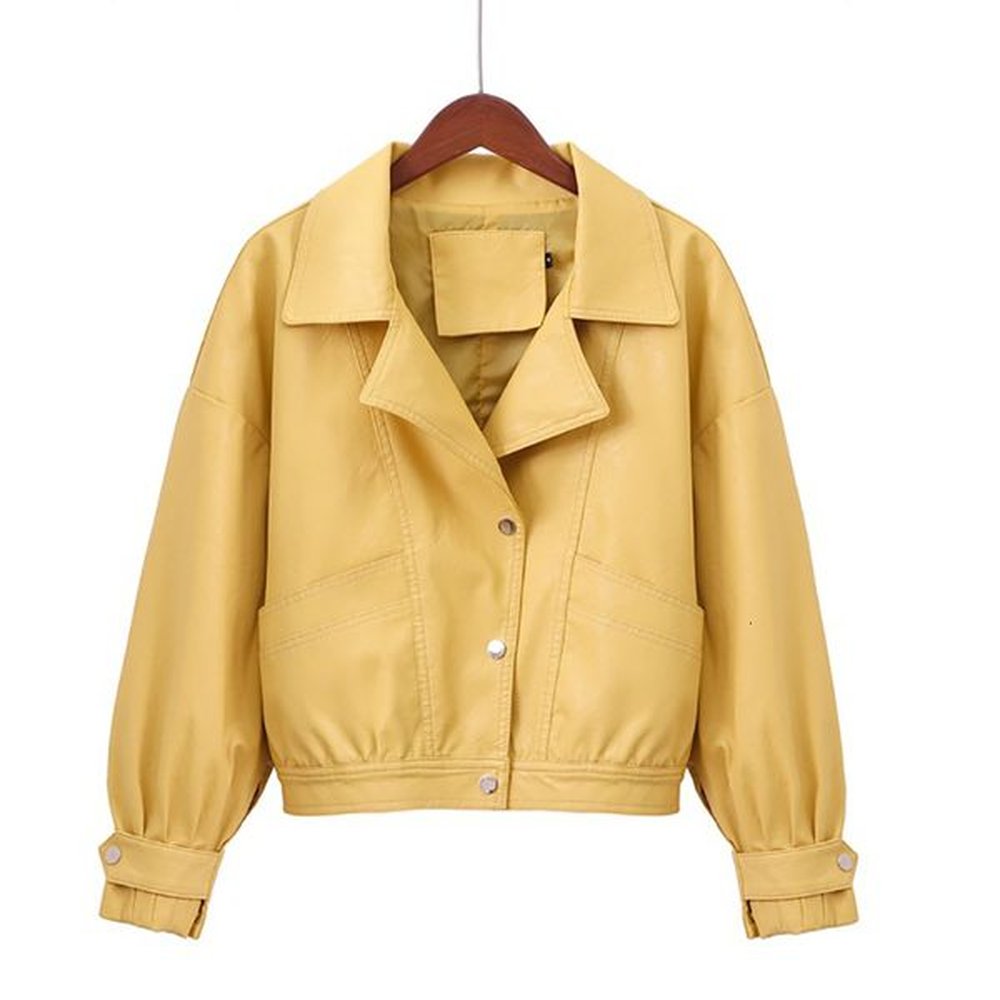 womens jackets loose faux leather jacket woman motorcycle pu free