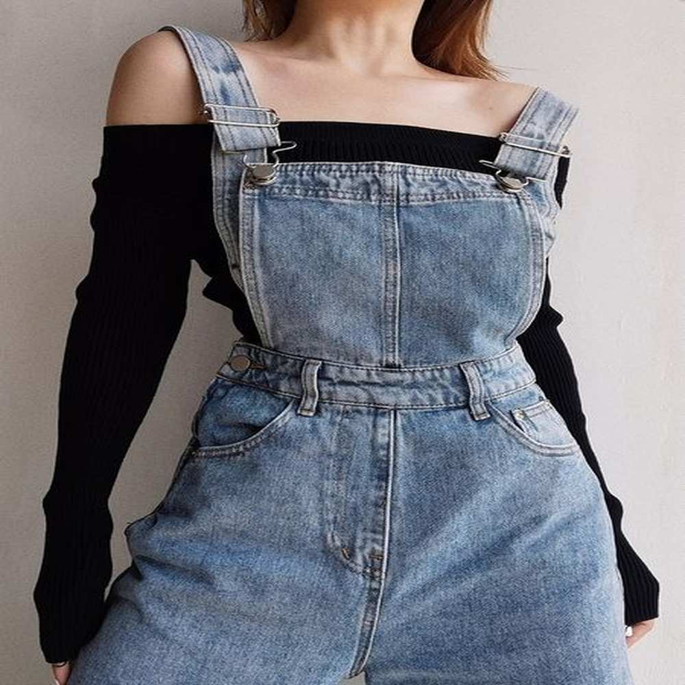 womens jeans vintage denim overalls for women baggy spring summer