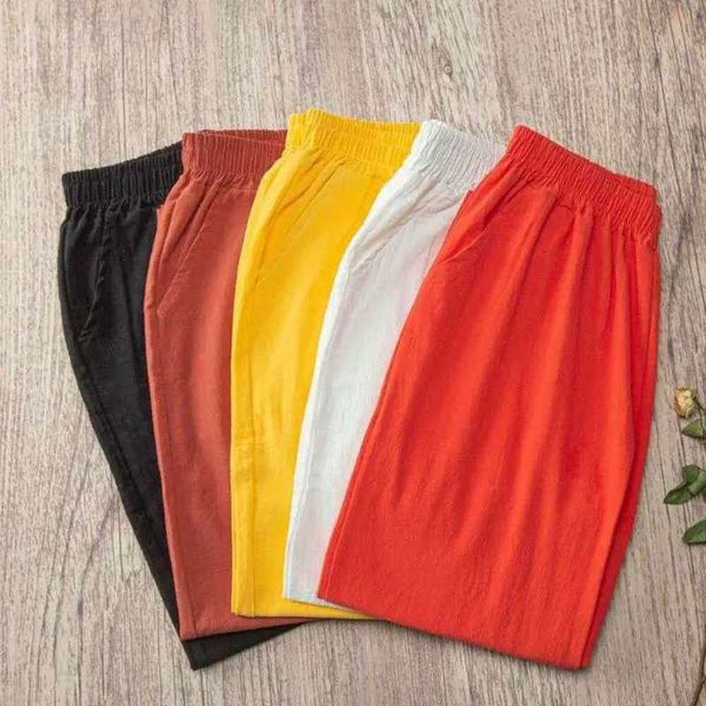womens jeans women summer casual loose harem elastic waist cotton