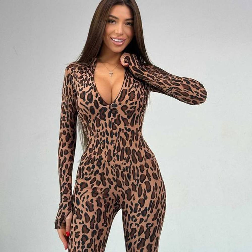 womens jumpsuits rompers autumn and winter stand up collar long