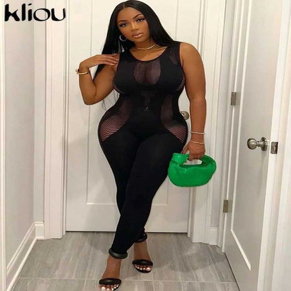 womens jumpsuits rompers kliou autumn women anklelength streetwear milk silk