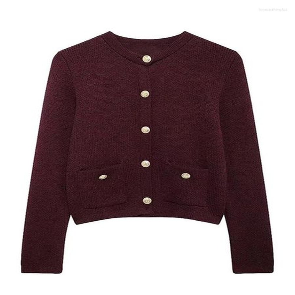 womens knits fashion knitted women cardigan oneck long sleeve singlebreasted