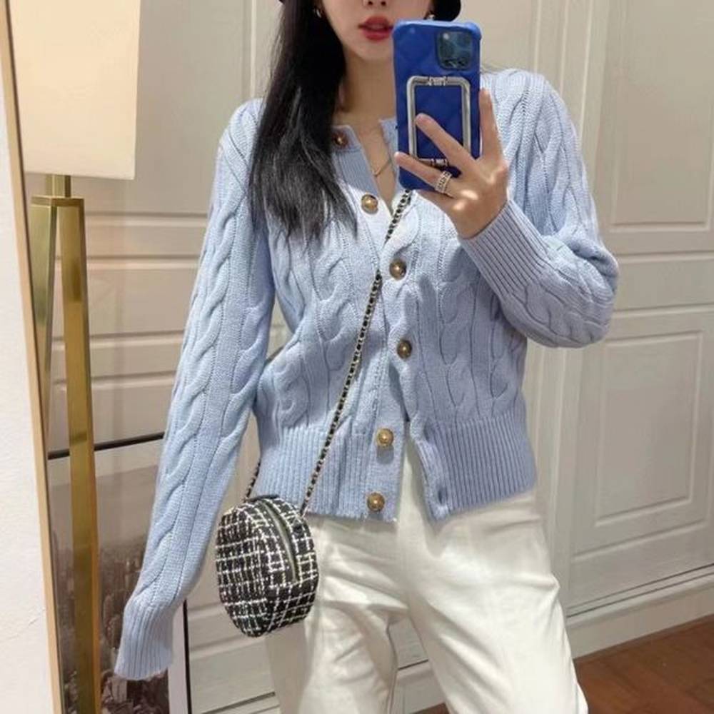 womens knits polo sweater small horse embroidery polo knits long