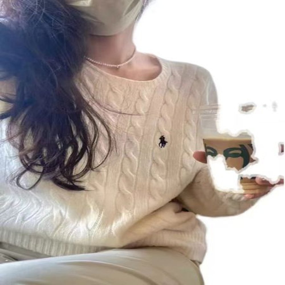 womens knits tees winter new polo sleeve vintage twist knitted