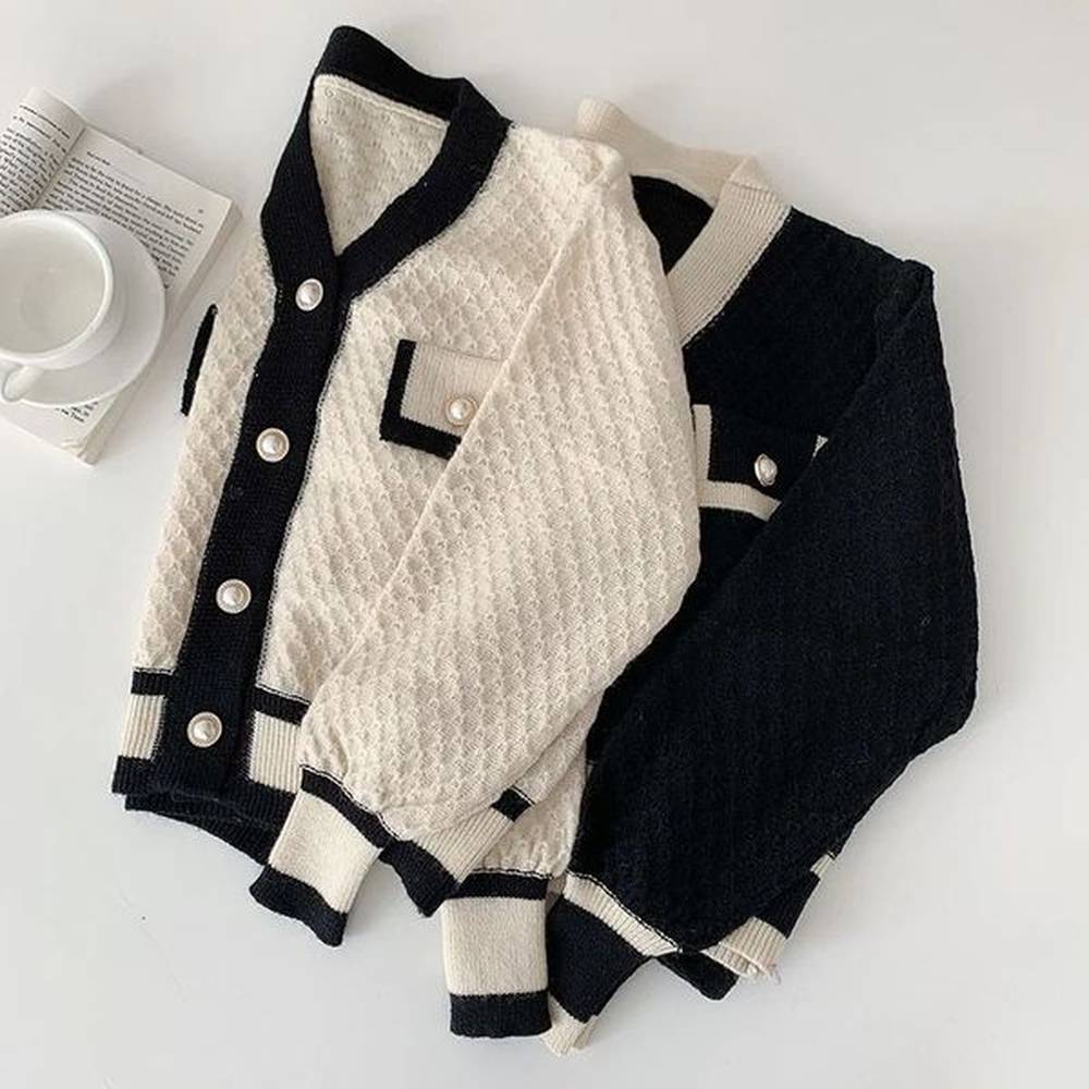 womens korean fashion loose longsleeved knit sweater cardigans outwear coat