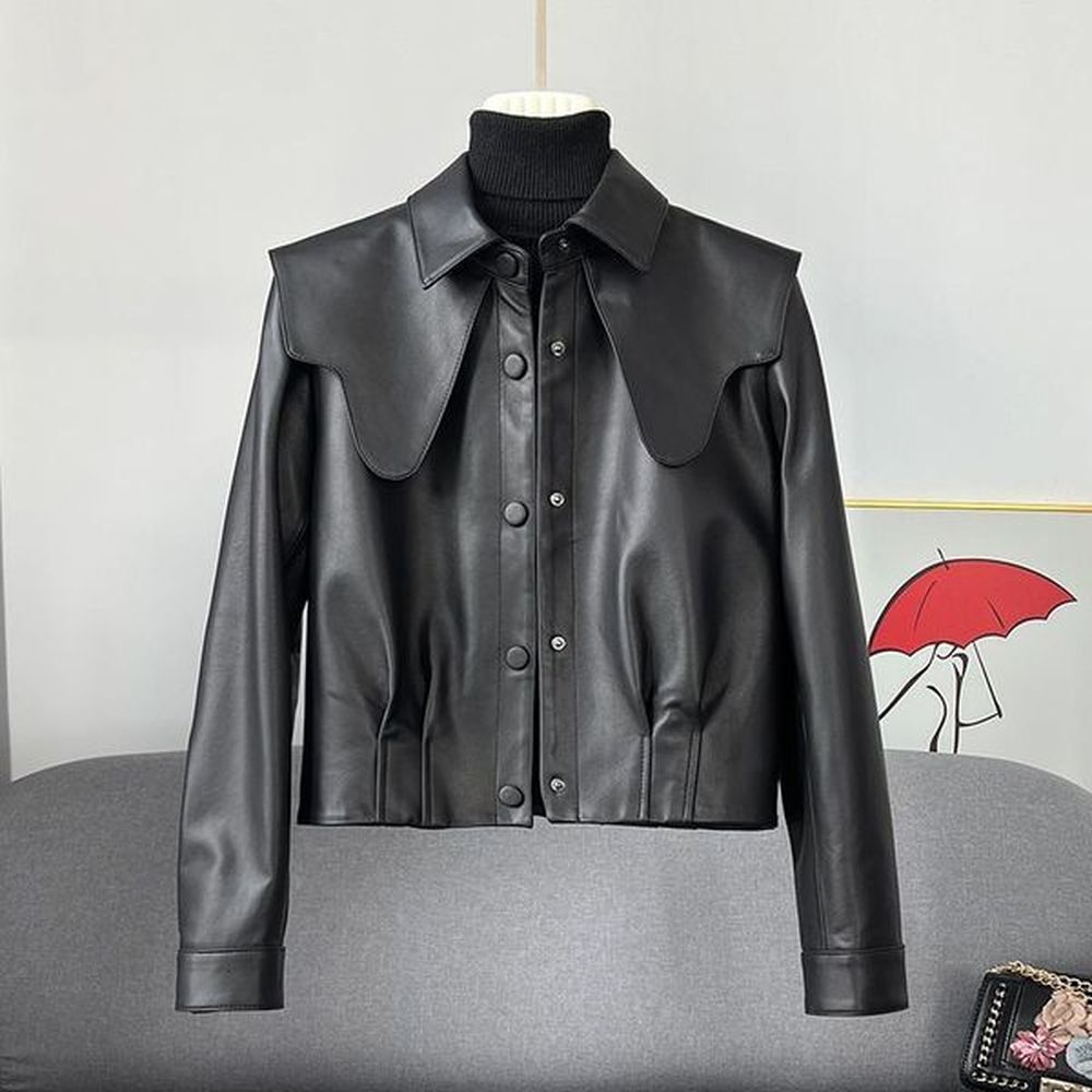 womens leather faux autumn spring pu jacket women korean style