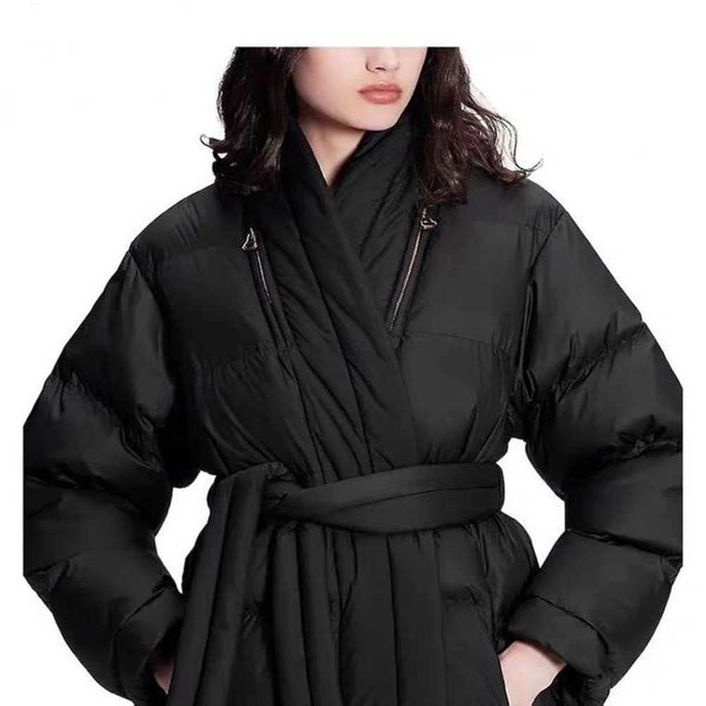 womens long down jacket designer parkas cotton coat winter warm