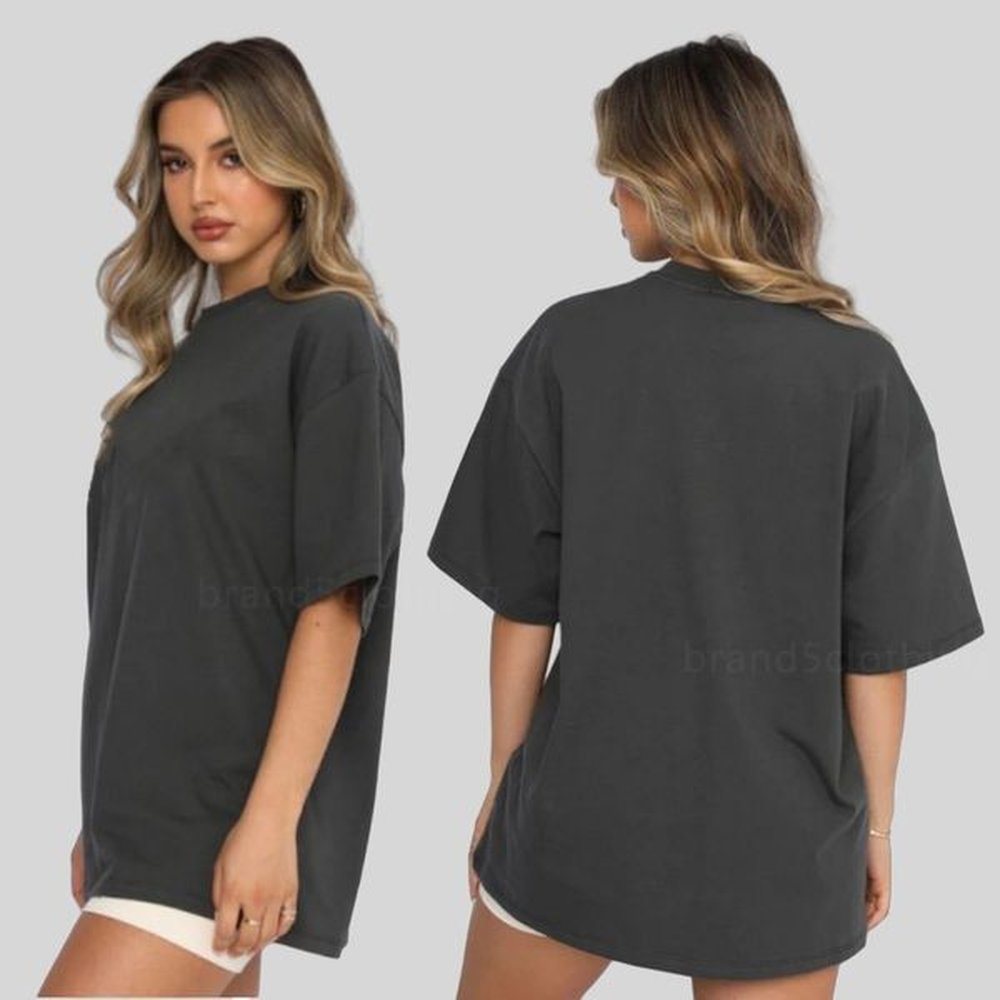 womens long sleeve cotton tshirt casual geometric printed crew neck