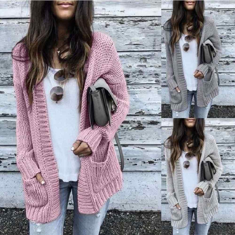 womens long sleeved cardigan sweater womens fashionable quality classic