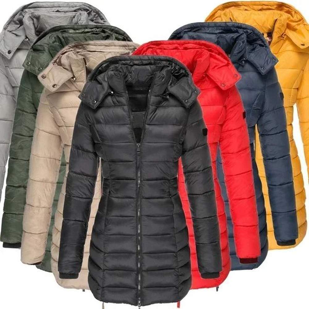 womens long thickened warm jacket coat down