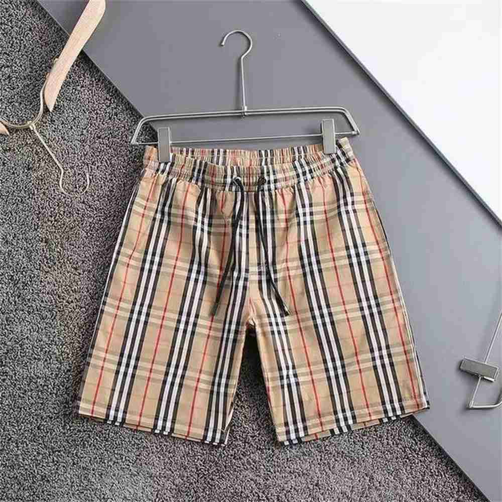 2024 Womens Mens Shorts Designer Summer Beach Shorts Cotton Fashion Plaid Printed Drawstring Pants Relaxed Homme Casual Streetwear Sweatpant