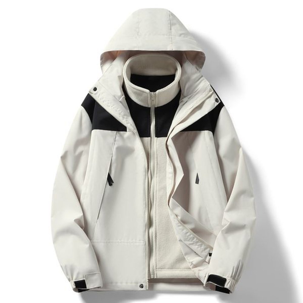 womens new outdoor three in one waterproof and windproof travel