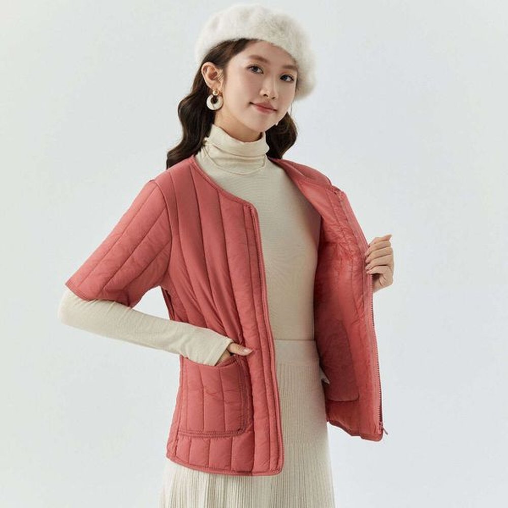 womens new zipper light and thin warm liner womens home