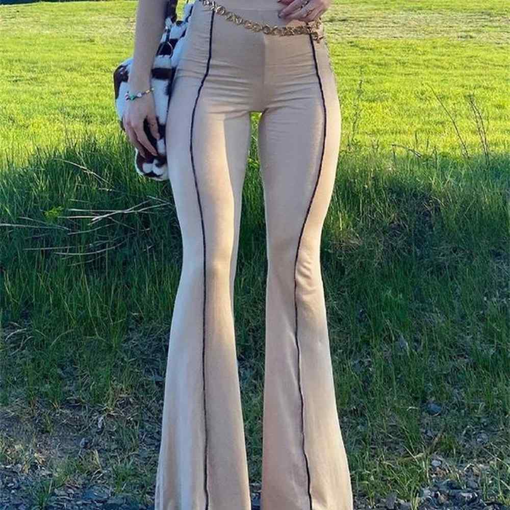 womens pants capris iamsure sexy slim flare pants summer highwaist