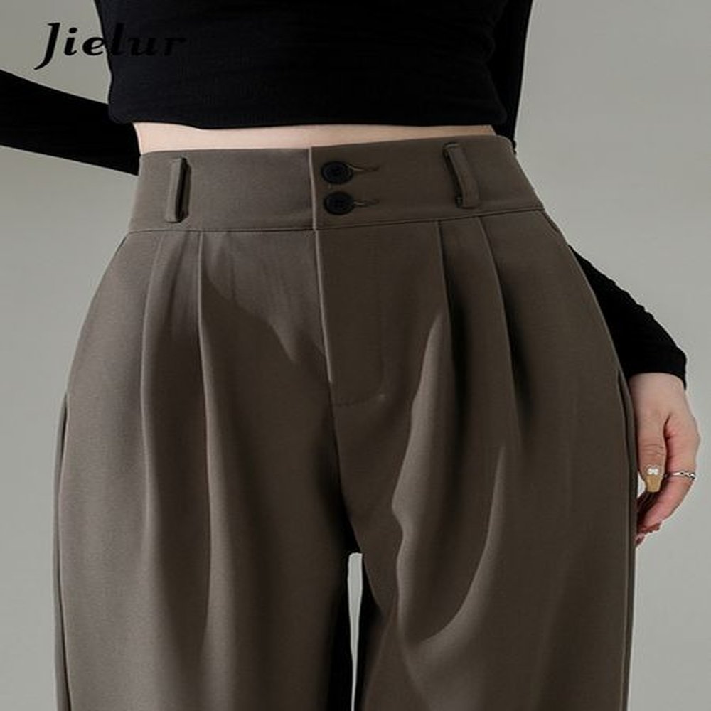 womens pants capris jielur high waist wide leg pants for