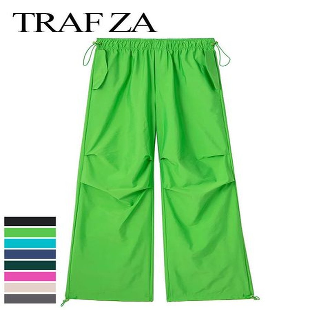 womens pants capris trafza parachute pants for women high waist