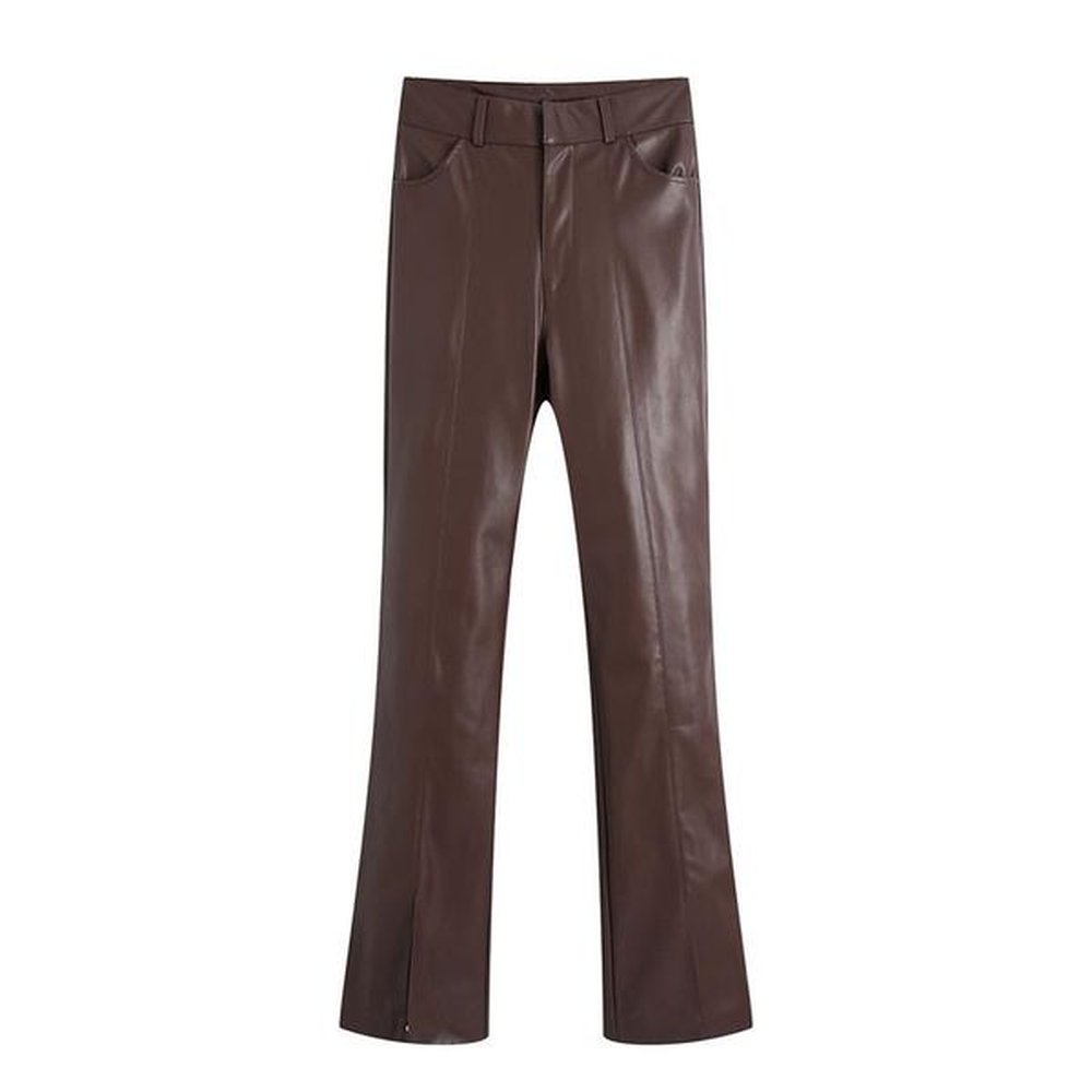 womens pants capris women fashion faux leather with
