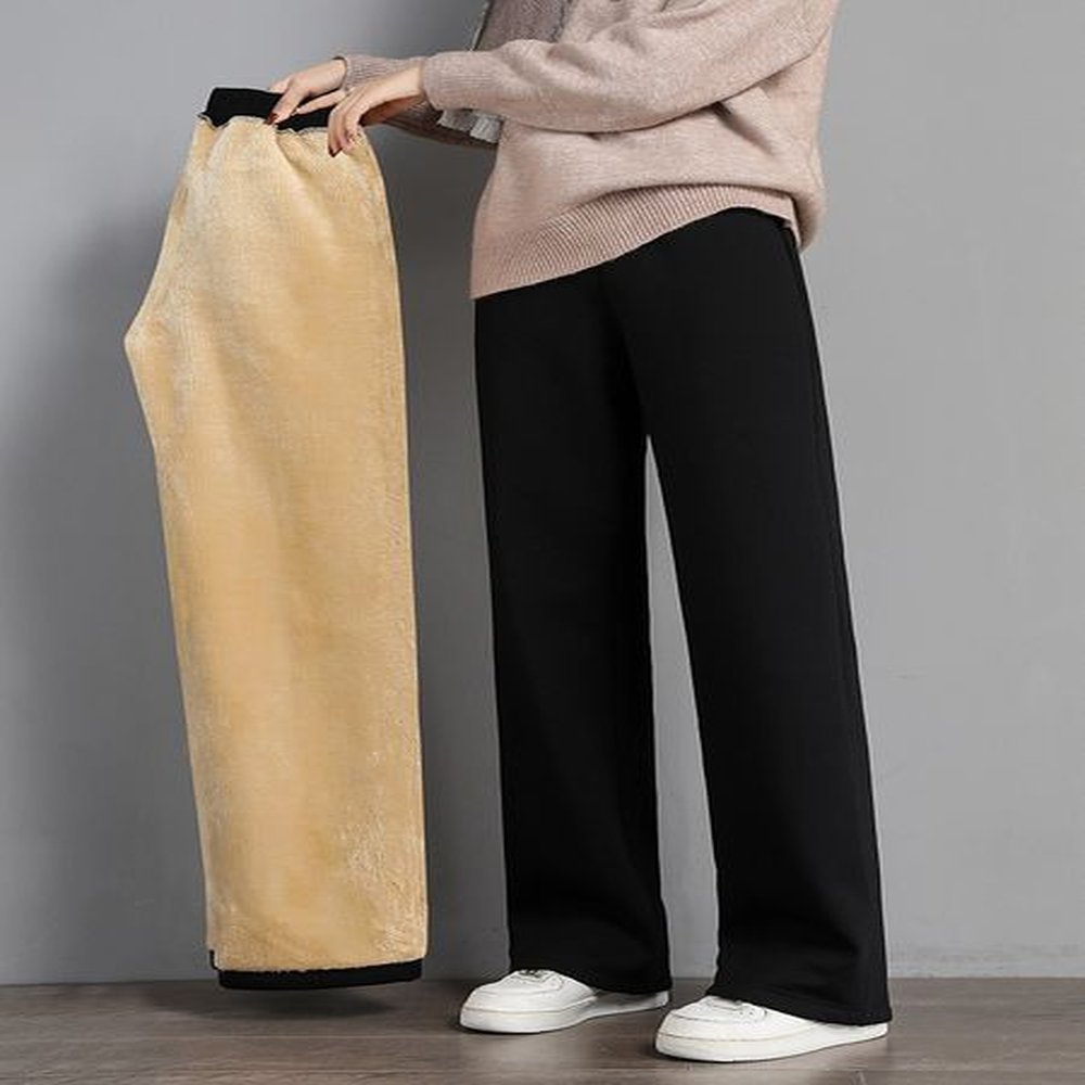 womens pants capris women warm winter plush thick pants lambskin