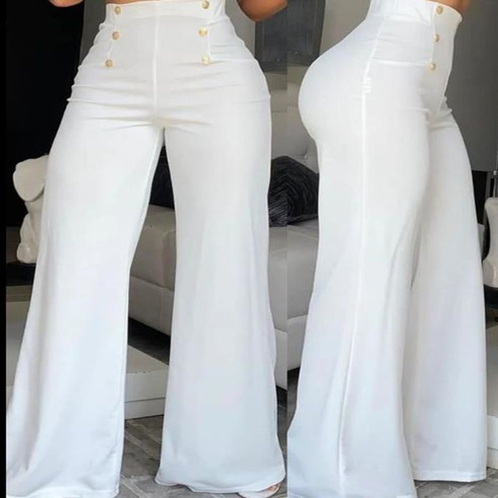 womens pants s elegant high waist wide leg bootcut