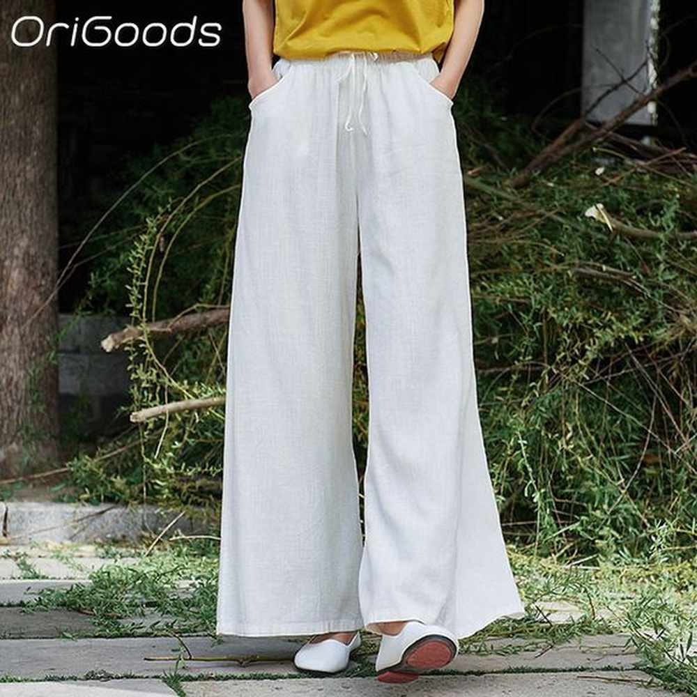 womens pants s origoods summer linen wide leg for women