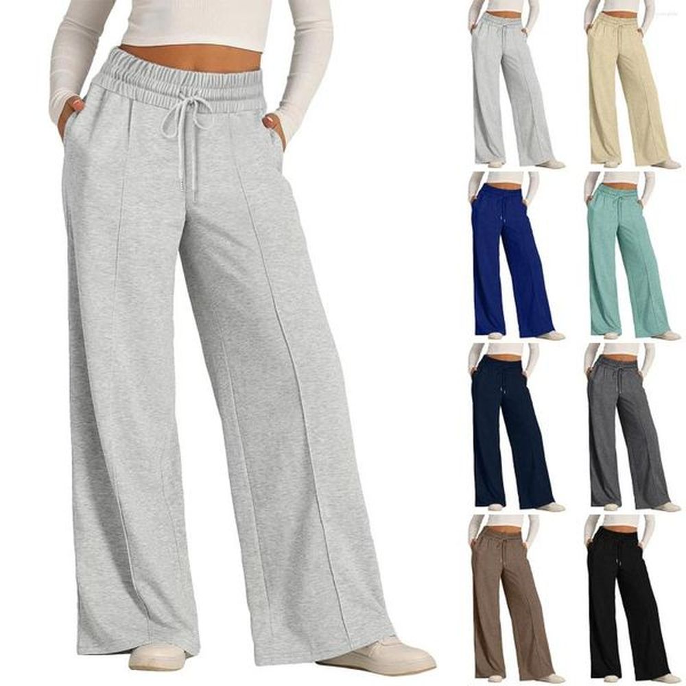 womens pants women oversized wide leg lightweight sweatpants elastic waist
