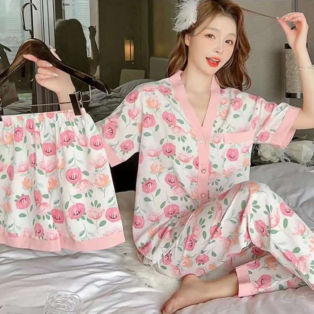 womens piece sleepwear womens casual dress short sleeved long pants