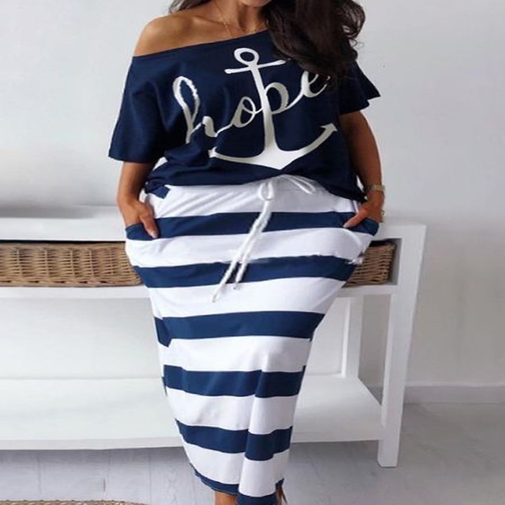 womens plus size tracksuits lw two piece letter print striped