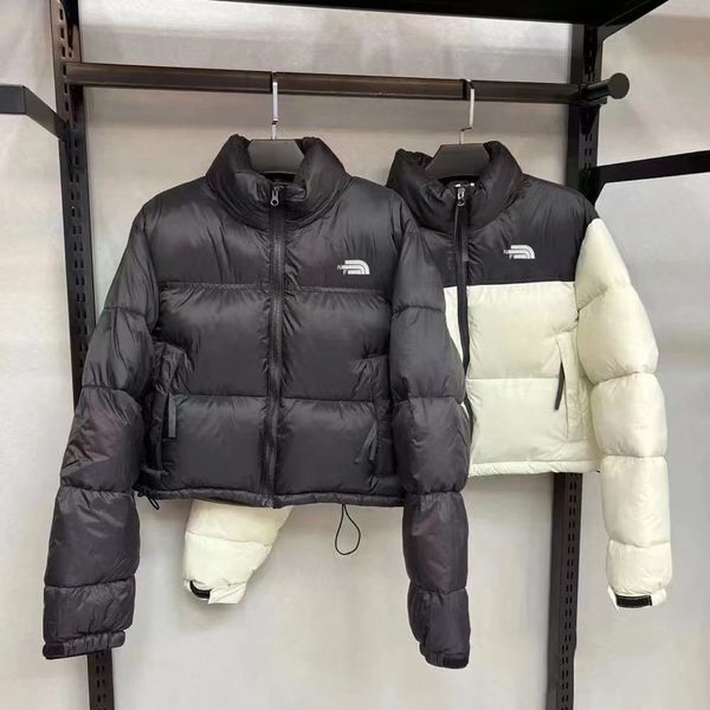 womens puffer jacket coats designer women short jacket classic embroidered