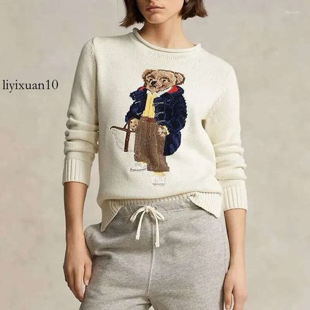 womens ralphy tracksuit style sweater winter soft basic cute bear