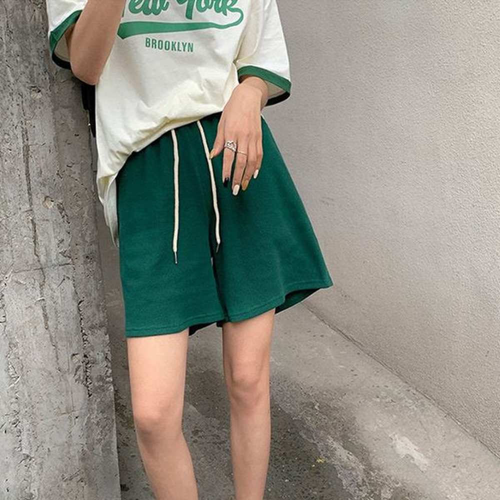 womens shorts korean simple solid color casual shorts summer fashion