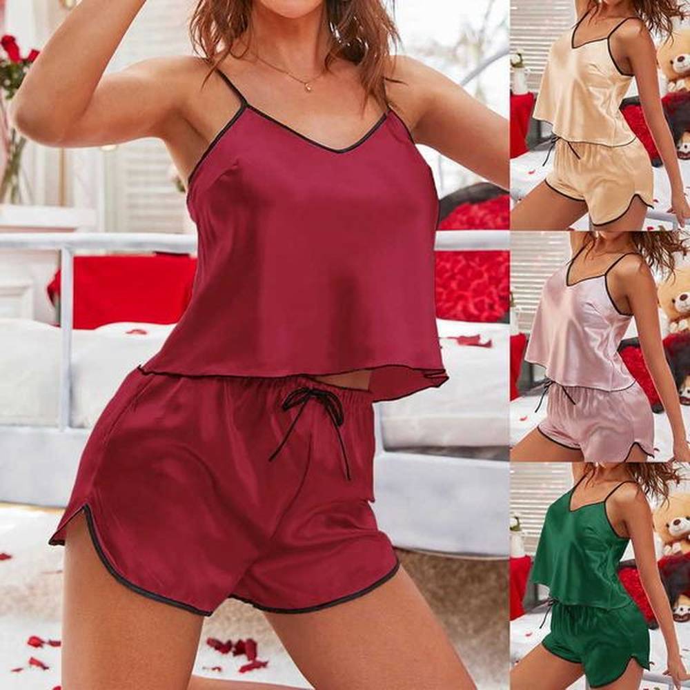 womens sleep lounge summer pajama set for women sexy
