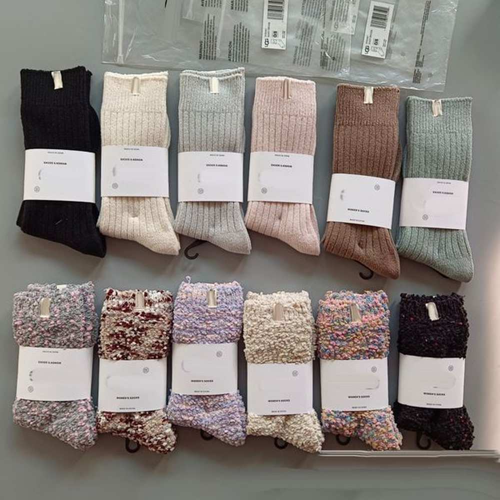 womens socks designer socks medium high tube fabric standard thick