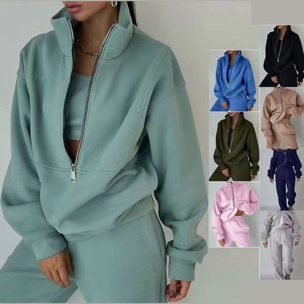 womens sportswear sports suits hoodie sweatpants twopiece set pullover tracksuit