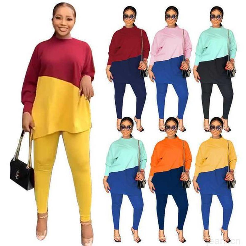 womens suit pants autumn long sleeve round neck loose