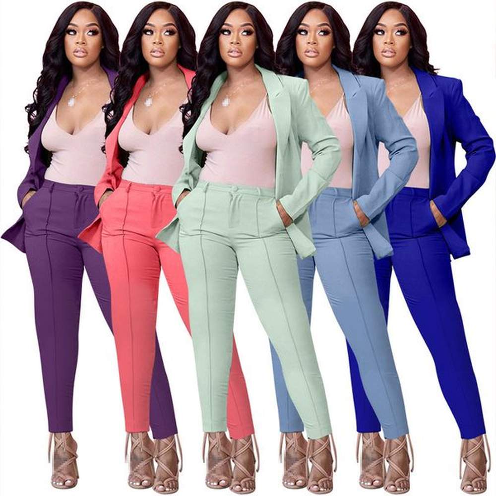 womens suits blazers pants sets suit women piece outfits