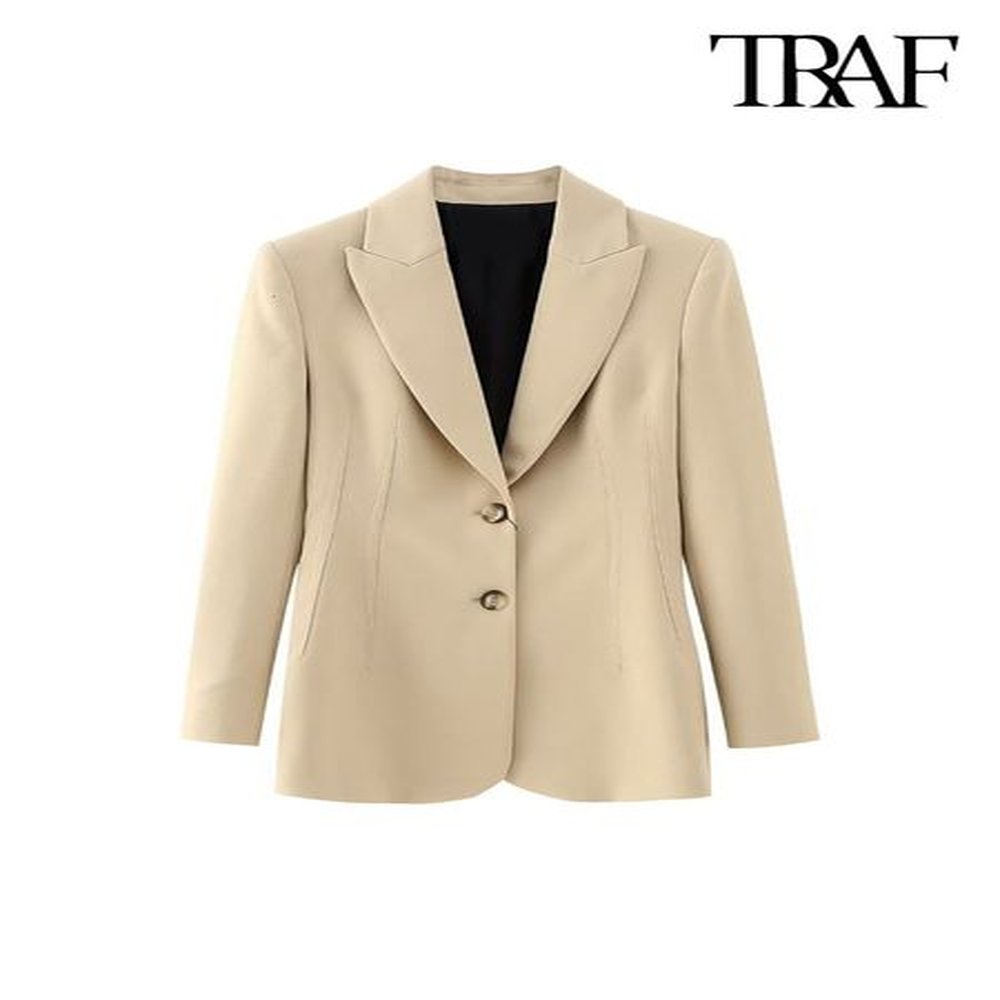 womens suits blazers traf women fashion with seam detail blazer
