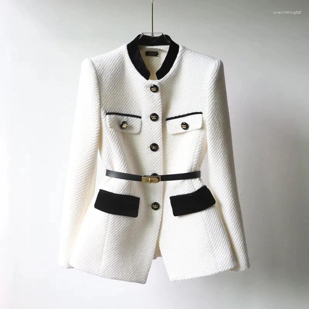 womens suits trendy small fragrant tweed blazer jacket for women.png