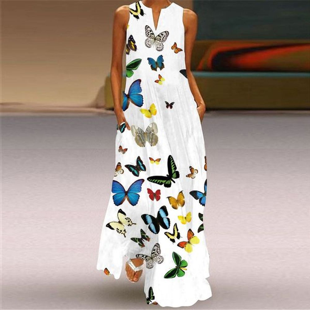 womens summer casual sundress elegant sleeveless vintage yk dress