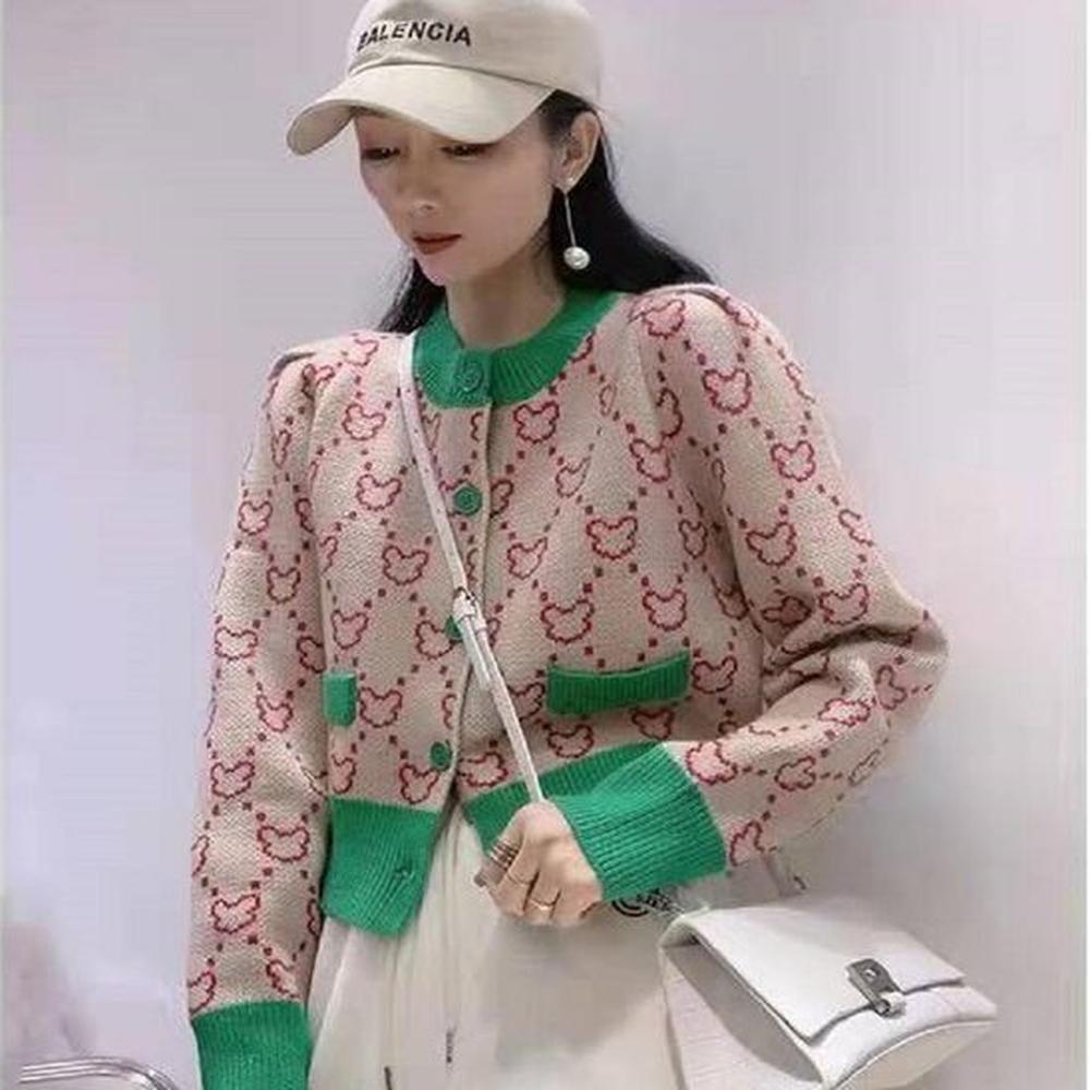 womens sweater cardigan knits tees tops fashion classical letter pocket